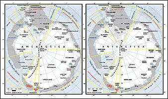 Vector map of the world exquisite material - Antarctica Map eps