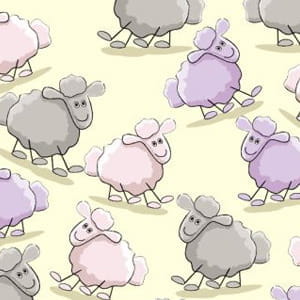 Sheep Pattern eps vector