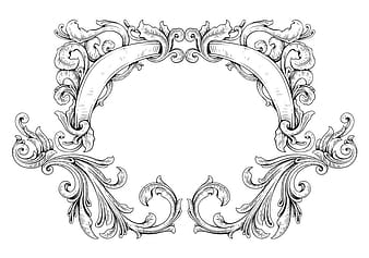 Vintage floral frame vector ai eps