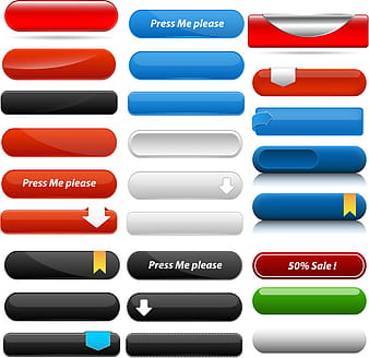 Web menu buttons vectors ai