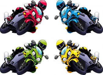 Motorcycle racing vector ai