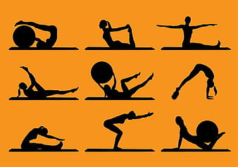 Siluetas Gym Free Vector svg eps