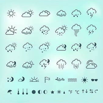 Iconos del tiempo eps