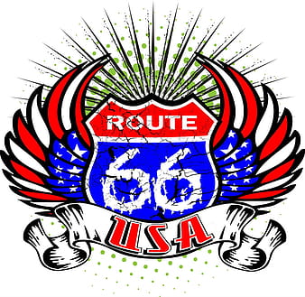 Route 66 vector ai eps