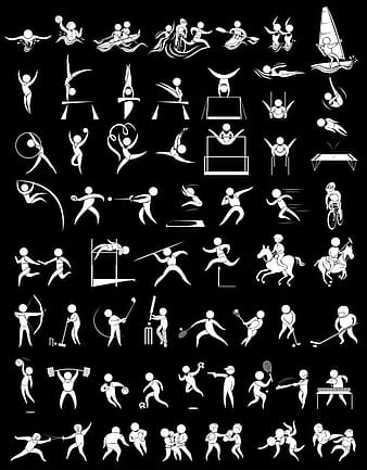 Sport icons for many sports illustration eps vector