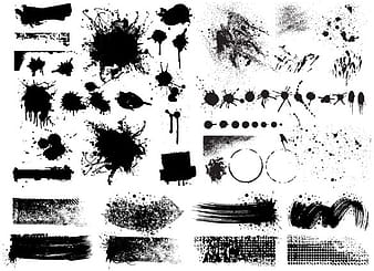 Efecto práctico de rastros de tinta de inyección de tinta. eps