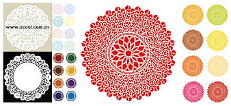 Classical circular pattern vector material eps