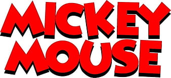 Mickey mouse name logo cdr vector