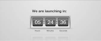 Launch Countdown Flip Clock PSD psd vector