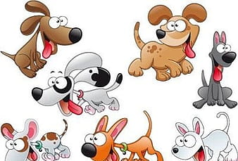 Family of dogs eps vector