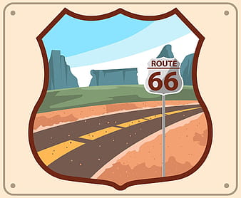 Route 66 Sign svg ai vector
