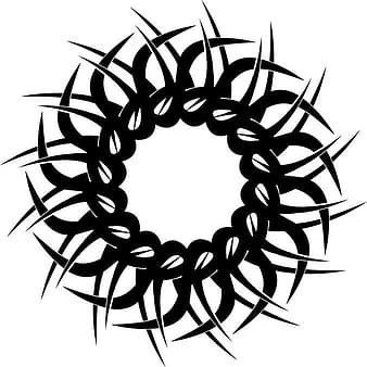 Elemento de vector de tatuaje tribal eps