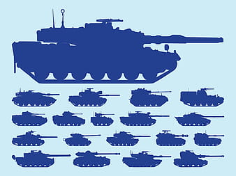 Siluetas de tanques ai