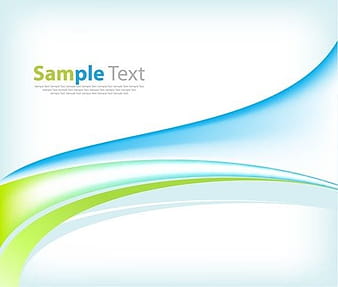 Blue Green Waves Abstract Background eps vector