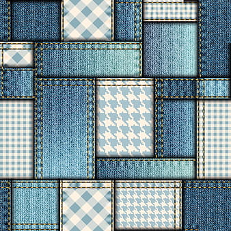 Patrón de vector transparente de tela de mezclilla eps