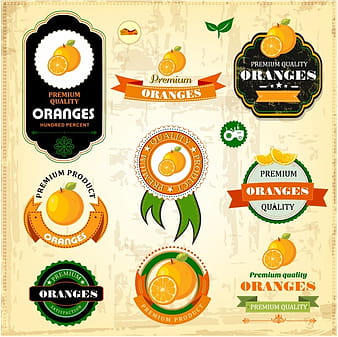 Etiqueta de naranjas vintage ai eps
