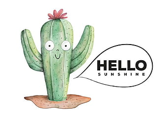 Lindo cactus estilo acuarela planta botánica svg ai eps