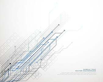 technology network lines vector background eps