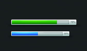 Progress bars psd vector