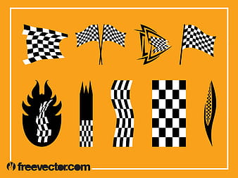 Racing Flags Vector Graphics ai