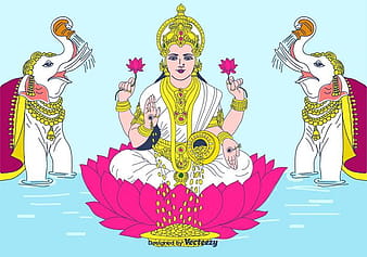 Lakshmi  Vector Background svg eps