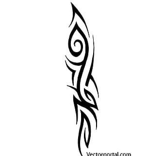 elemento de desenho vetorial tatuagem tribal eps