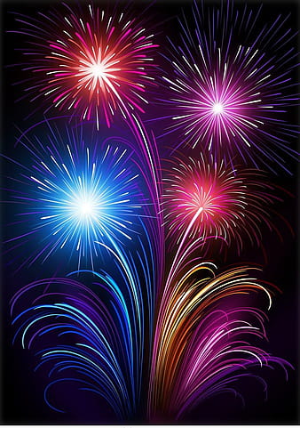 Vector 6 Brilliant Fireworks Fireworks ai