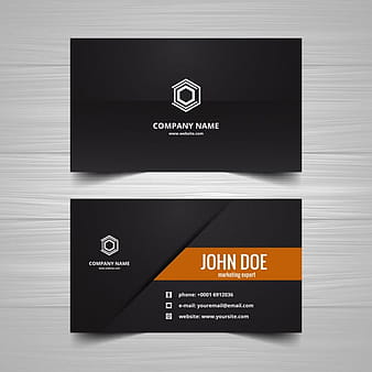 Black Business card ai eps vector