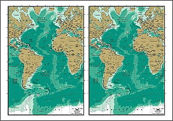 Vector map of the world exquisite material - Atlantic Maps eps