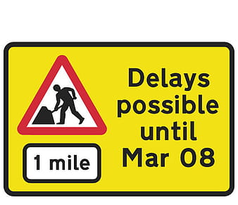 road works sign vector eps