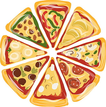 Pizza background eps vector