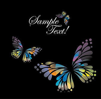 Colorful Butterflies eps vector