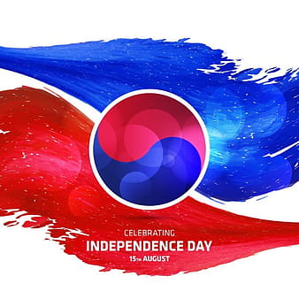 Abstract south korea independence day background eps vector