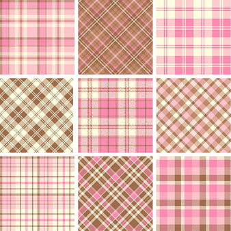 Plaid fabric patterns seamless vector 21 eps