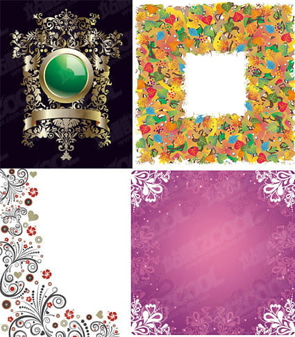 leaf pattern vector material eps