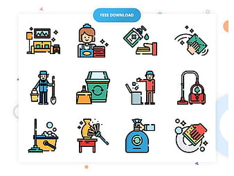 50 Free Cleaning Icons svg psd eps vector