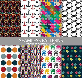 seamless patterns 9 eps ai vector