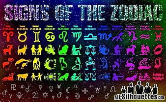 Signs of the Zodiac csh ai vector