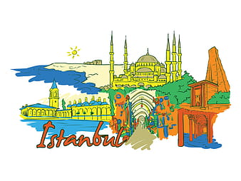 Istanbul doodles vector ai eps