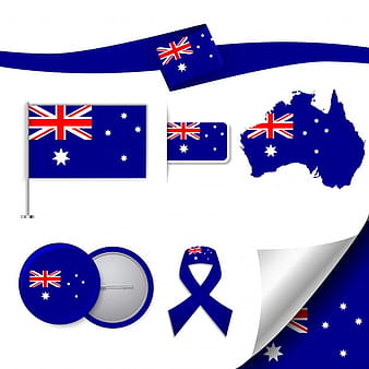 Australia representative elements collection eps vector