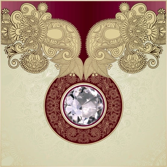 Exquisite pattern background vector eps