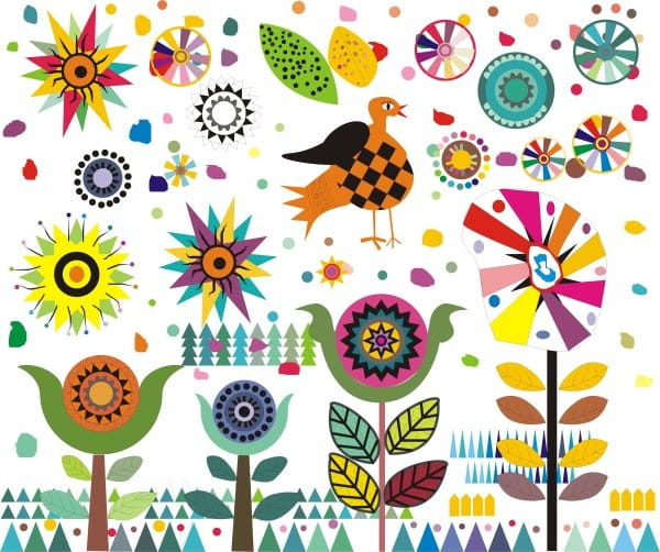 Exquisite cartoon elements pattern vector cdr