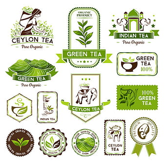 Vector de logo de té de Ceilán eps