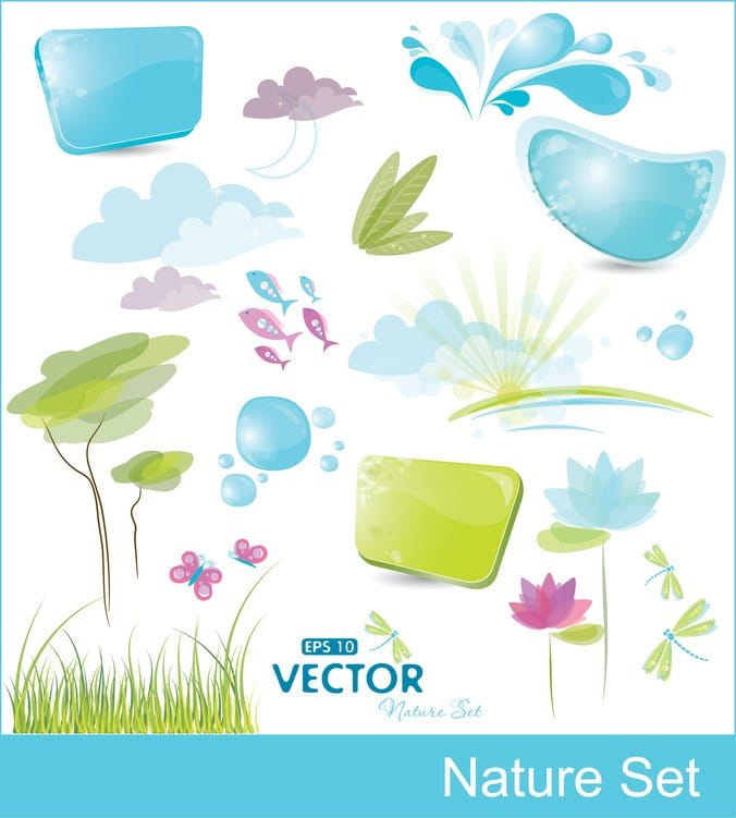 Cute Vector Elements eps