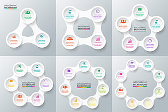 Circle business infographic creative vector eps