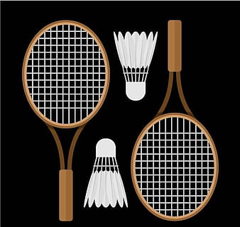 badminton equipment ai eps vector