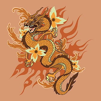 Dragon Tattoo eps svg vector