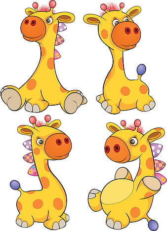 lovely animal cartoon style vector material  eps