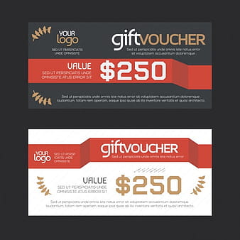 Gift voucher design eps vector