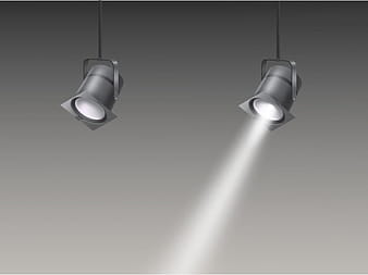 Stage or studio spotlights realistic vector eps